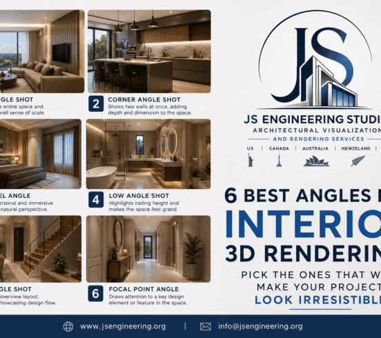 Best Angles for Interior 3D Rendering