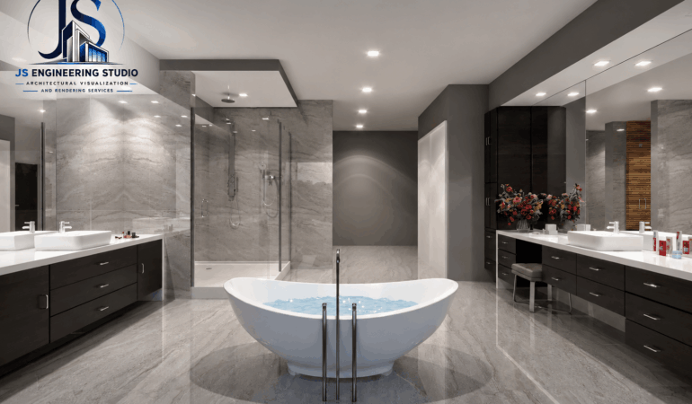Bathroom Interior Rendering Omaha NE