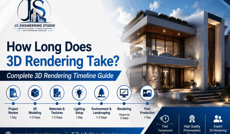 How Long Does 3D Rendering Take? Complete 3D Rendering Timeline Guide | JS Engineering Studio