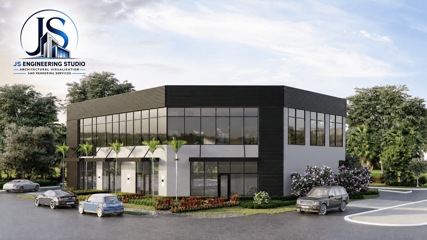 Modern Commercial Exterior Rendering | Wilton Manors, Florida