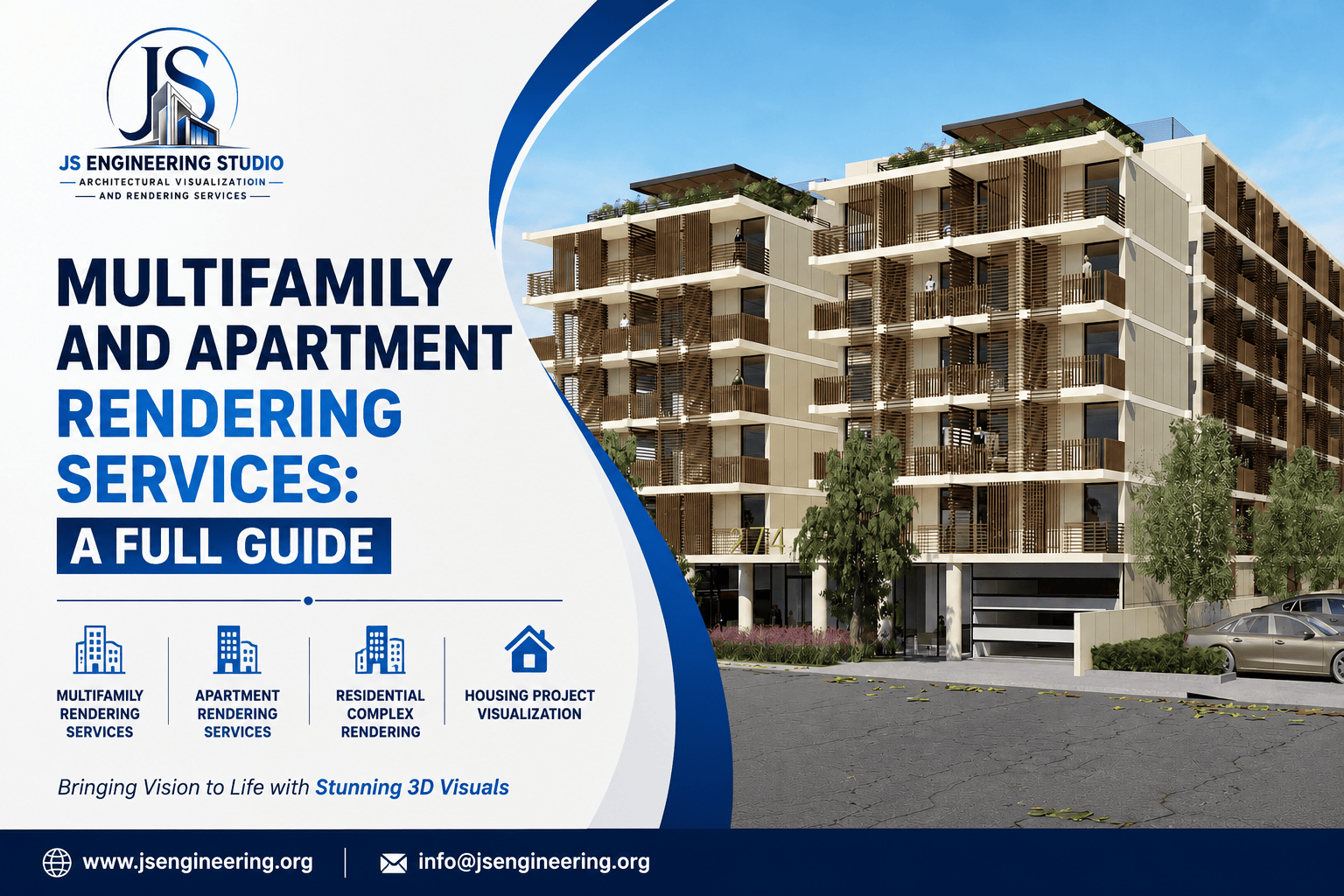 Multifamily Rendering Services | Apartment & Housing Visualization | JS Engineering Studio