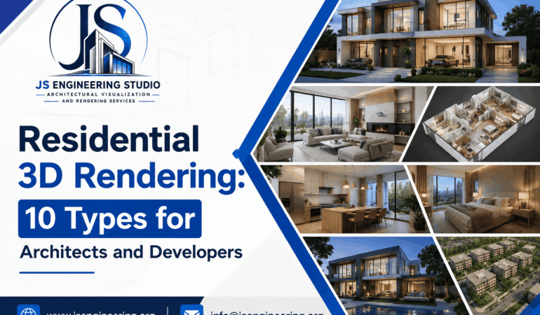 Residential 3D Rendering Services for Architects and Developers by JS Engineering Studio
