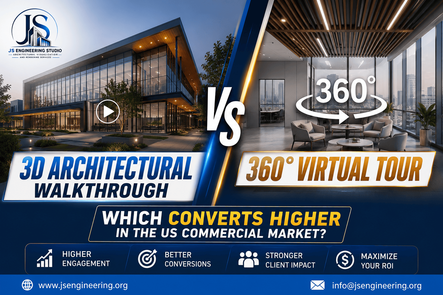 3D Architectural Walkthrough vs. 360° Virtual Tour Guide