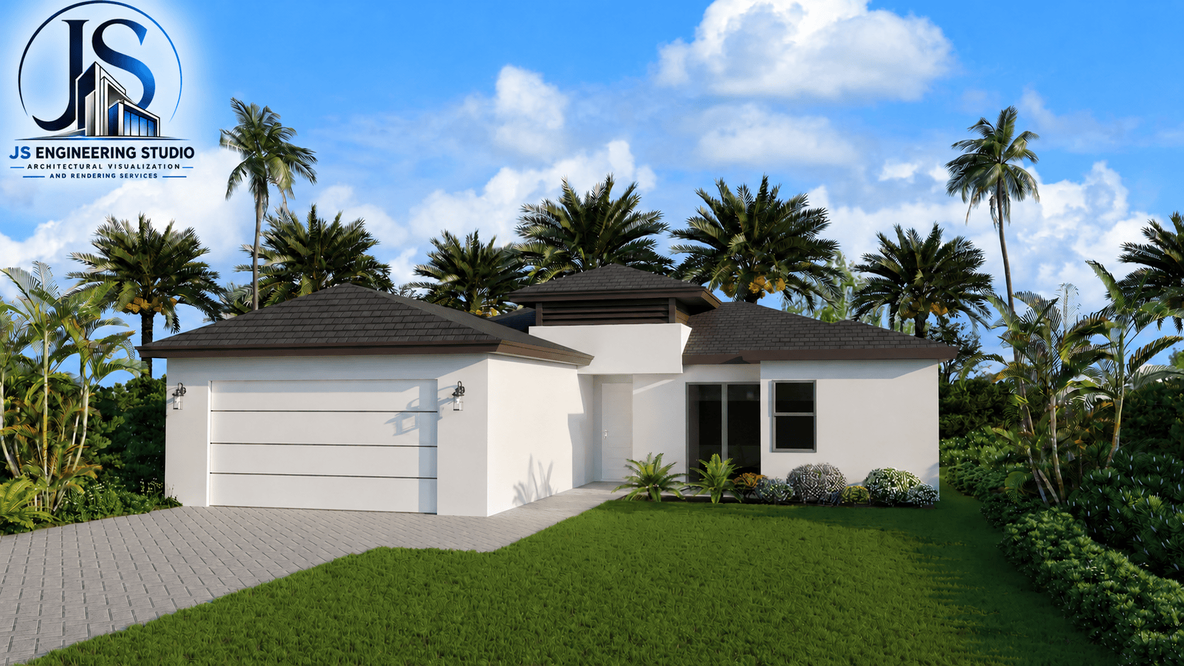3D Exterior Rendering Perspective in Naples, Florida