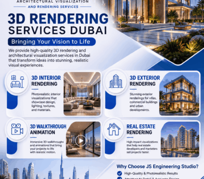 3D Rendering Services Dubai UAE – Premium Architectural Visualization by JS Engineering Studio
