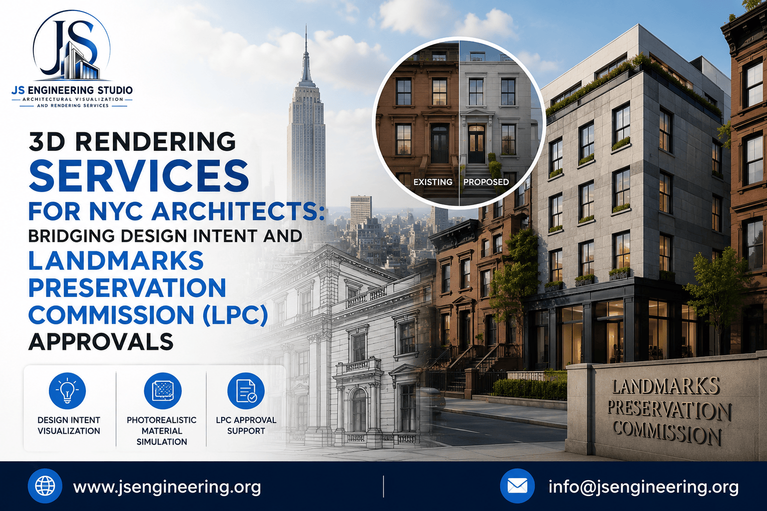 3D Rendering Services for NYC Architects - JS Engineering Studio