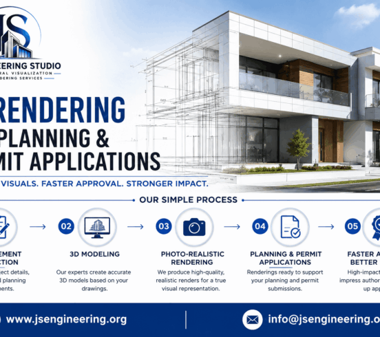 Photorealistic 3D Rendering for Planning & Permit Applications by JS Engineering Studio
