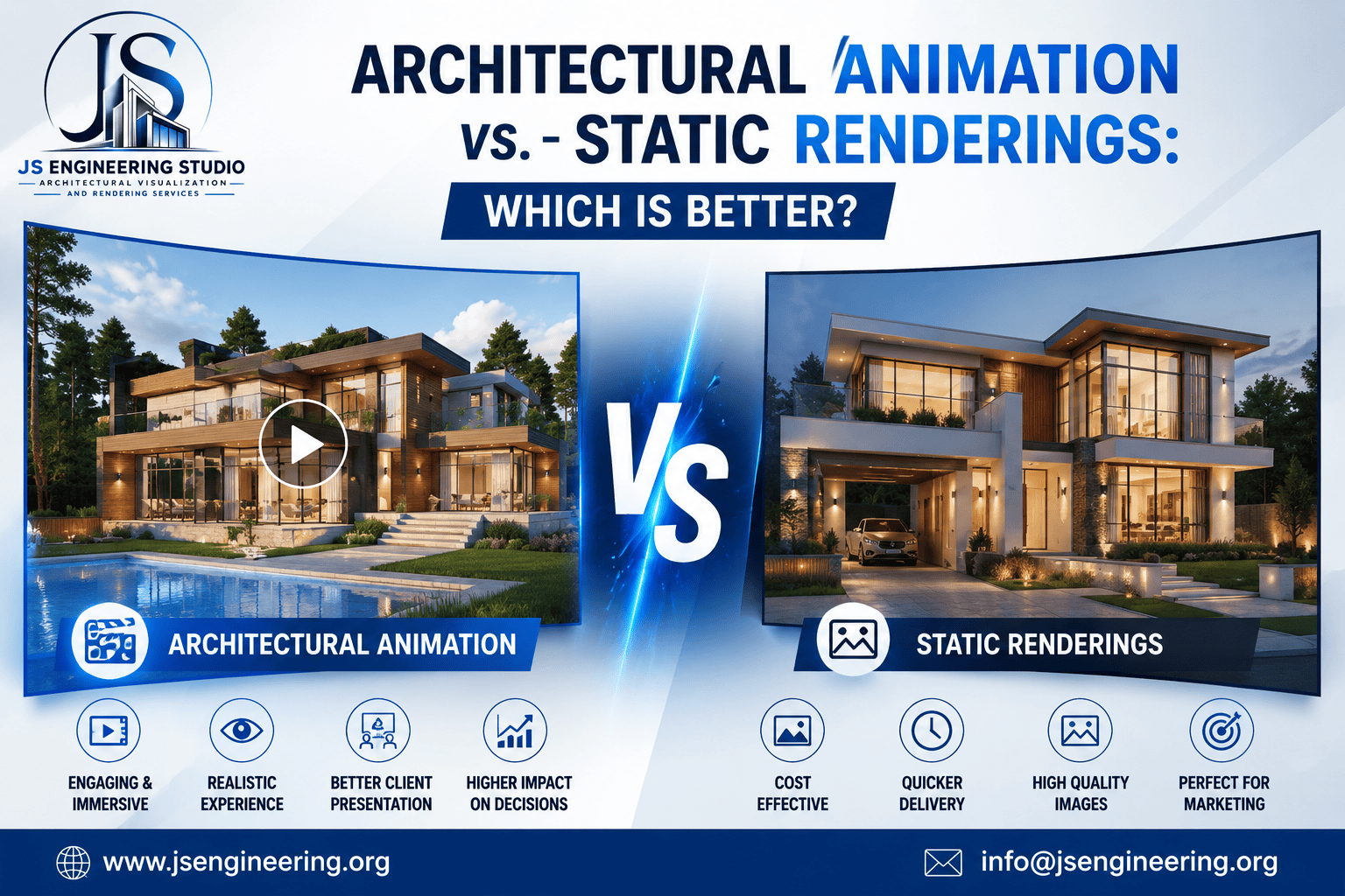Architectural Animation vs Static Renderings