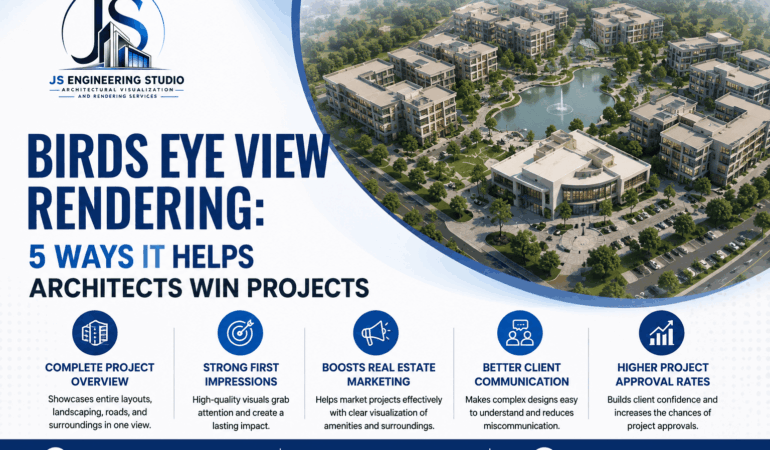 Photorealistic Birds Eye View Rendering by JS Engineering Studio