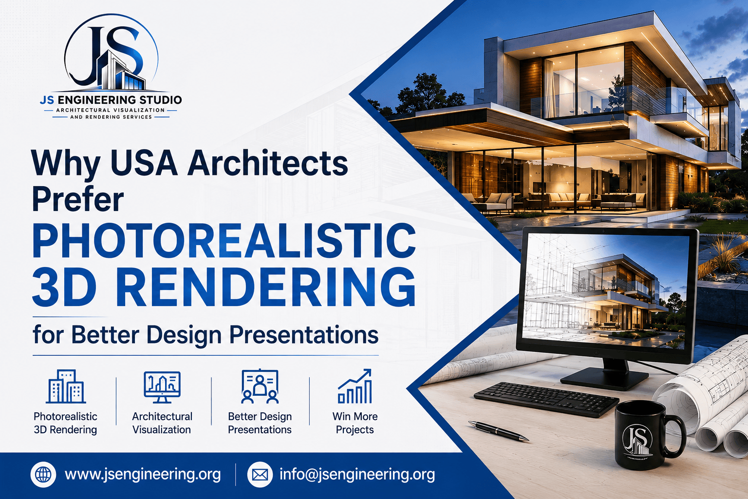 Why USA Architects Prefer Photorealistic 3D Rendering | JS Engineering Studio