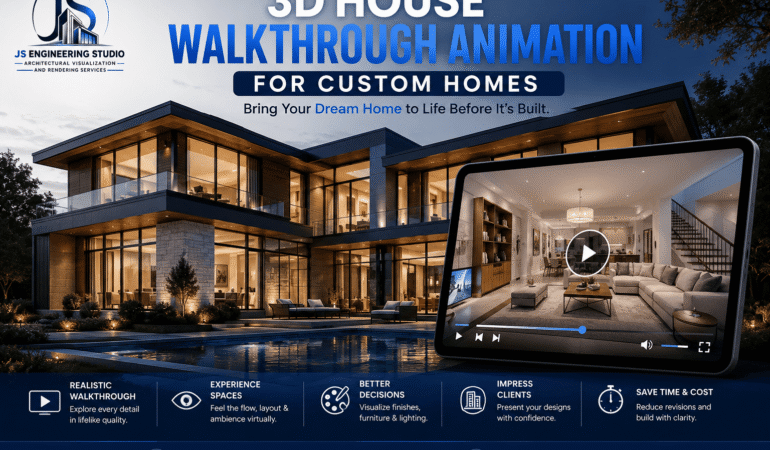 3D House Walkthrough Animation for Custom Homes | JS Engineering