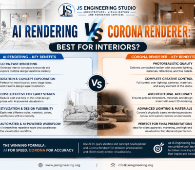 AI Rendering vs Corona Renderer: Best for Interiors?