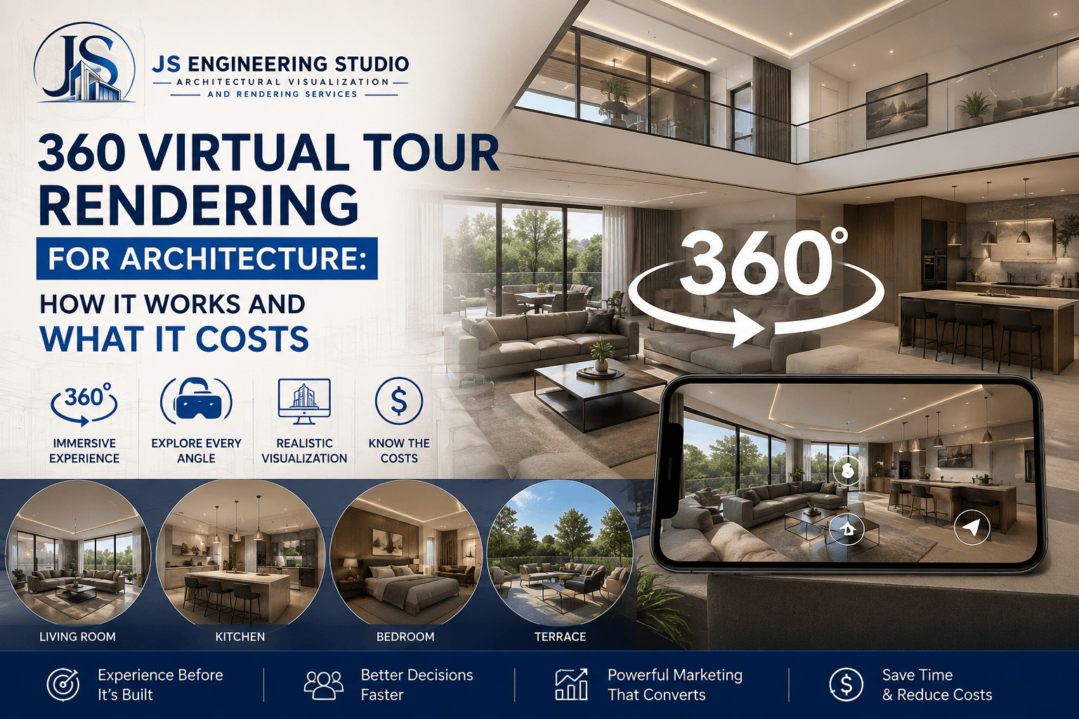 360 Virtual Tour Rendering for Architecture