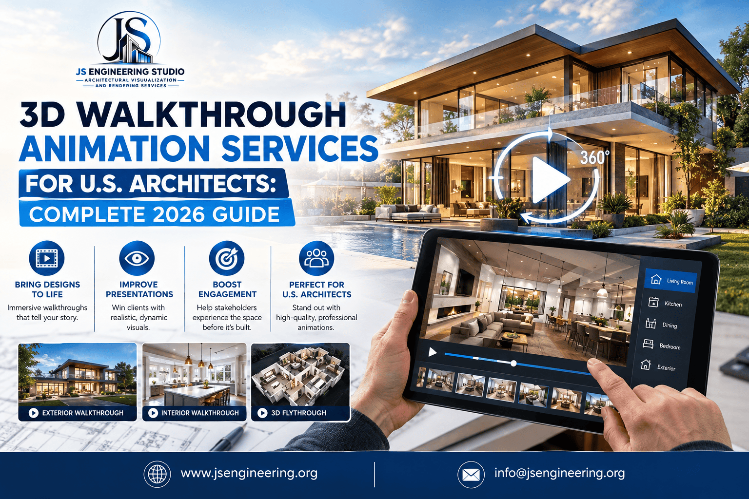 3D Walkthrough Animation Services for U.S. Architects