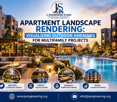 Apartment Landscape Rendering: Visualizing Outdoor Amenities for Multifamily Projects