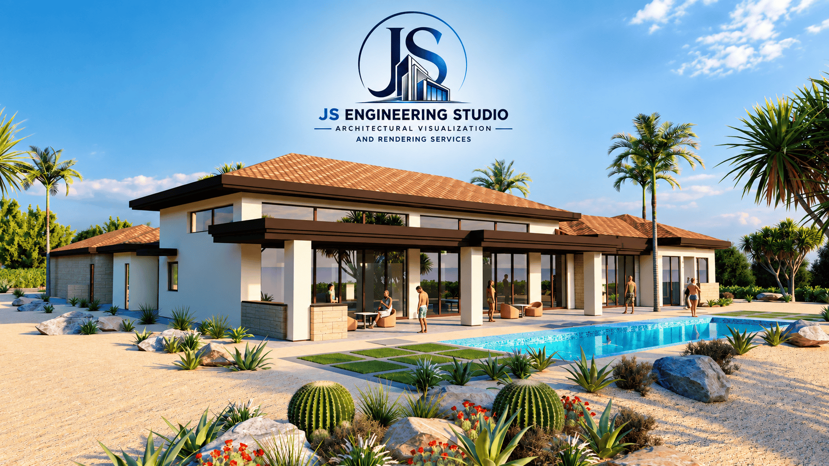 Luxury Villa 3D Rendering Henderson NV