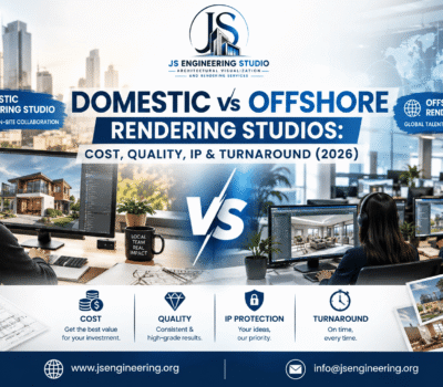 Domestic vs Offshore Rendering Studios: Cost, Quality, IP & Turnaround in 2026