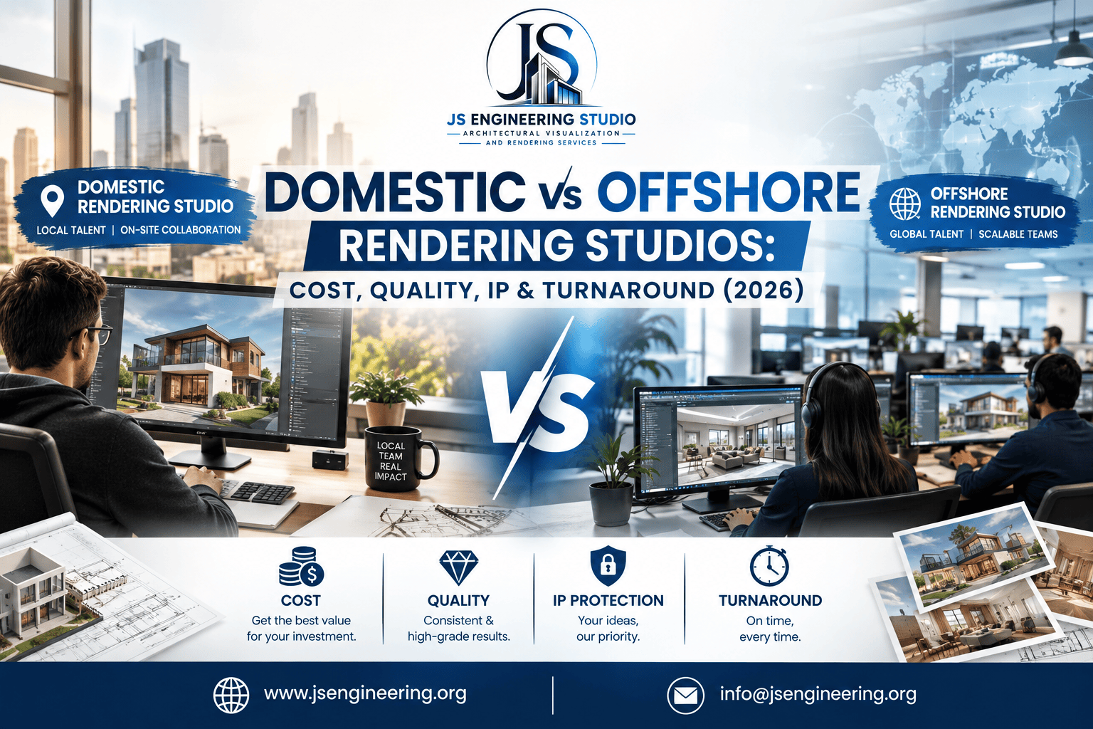 domestic vs offshore rendering studios